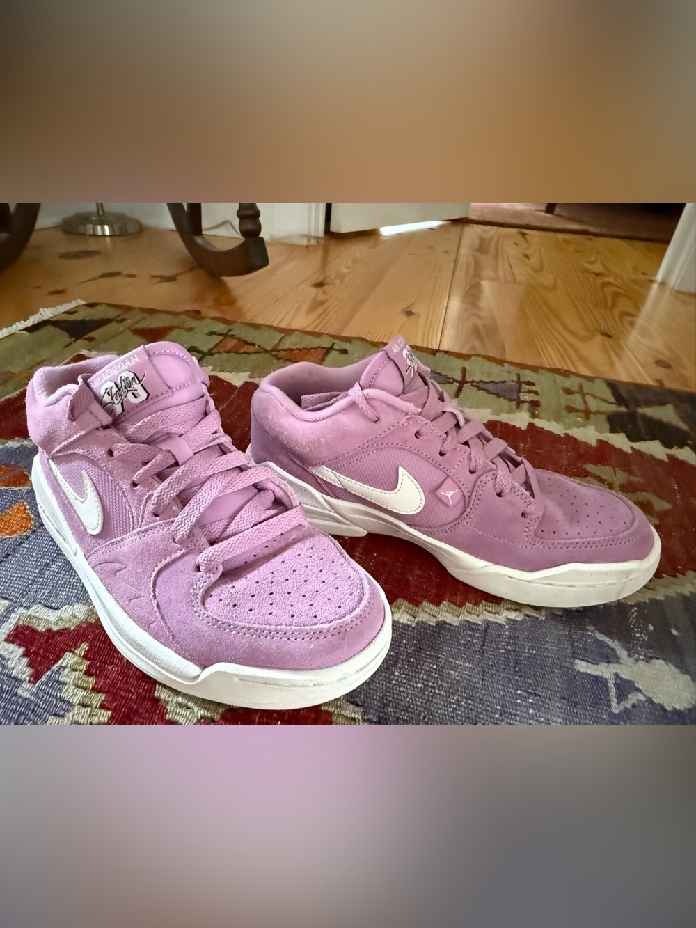Nike Jordan Stadium 90 - Size W 6 - Orchid/Black/Sail
